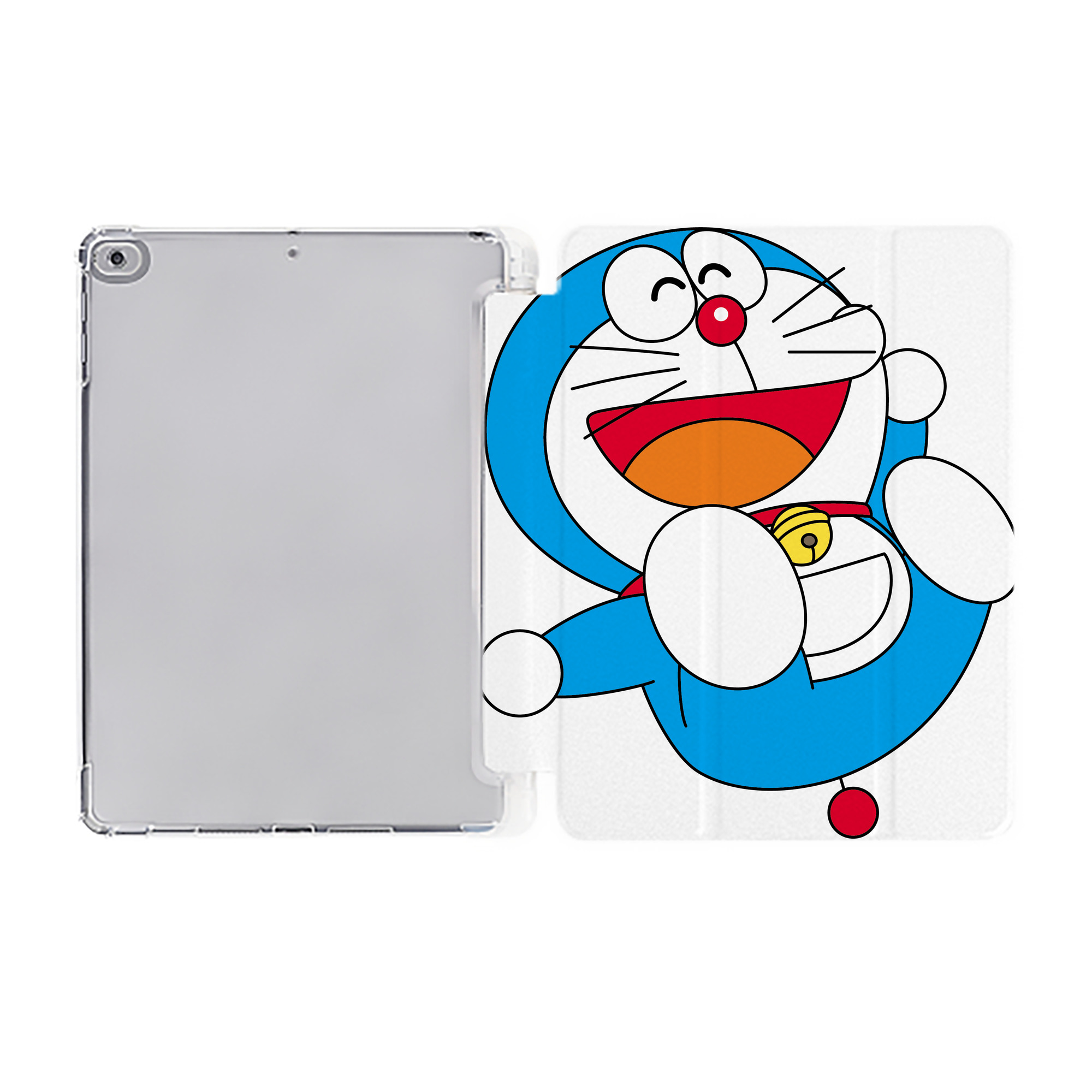 （画像用） ドラえもん Doraemon IPad ケース ペン収納付き 三つ折りスタンド PUレザー×シリコン 対応機種9.5/10.5/10.9インチ